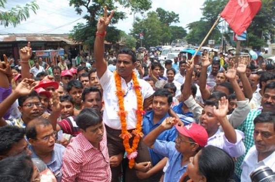 CPI-M sweeps Tripura by-elections, BJP distant second CPI-M sweeps Tripura by-elections, BJP distant second